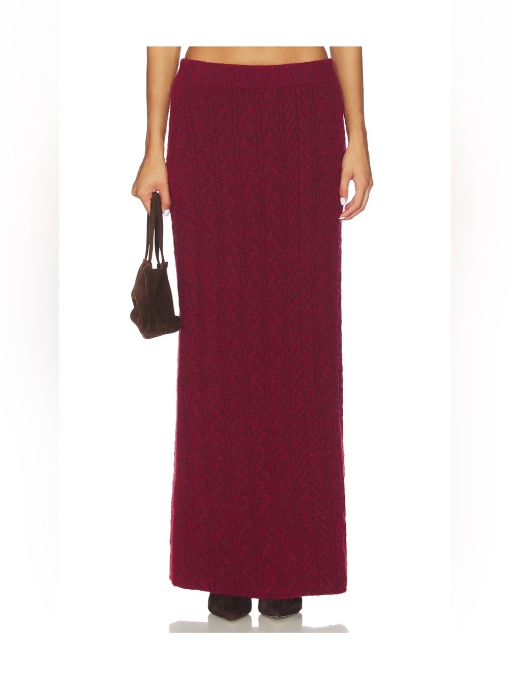 New 4th & Reckless Burgundy Knit Skirt size M